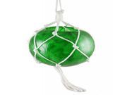 14.4 Lighted Roped Green Ball Outdoor Christmas Decoration Clear Lights