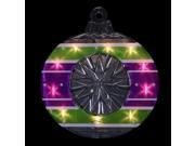 15.5 Lighted Shimmering Purple Green White Silver Ornament Christmas Window Silhouette Decoration