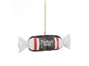 1 Candy Lane Tootsie Roll Original Chewy Chocolate Candy Christmas Ornament