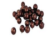 12ct Shiny Chocolate Brown Shatterproof Christmas Ball Ornaments 4 100mm