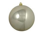 Shatterproof Shiny Champagne Gold UV Resistant Commercial Christmas Ball Ornament 4 100mm