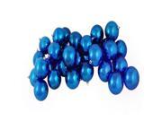 12ct Shiny Lavish Blue Shatterproof Christmas Ball Ornaments 4 100mm