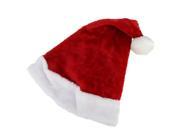 17 Traditional Red and White Plush Christmas Santa Hat Adult Size Medium