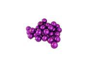 60ct Shiny Orchid Purple Shatterproof Christmas Ball Ornaments 2.5 60mm