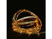 18 Amber LED Indoor Outdoor Christmas Linear Tape Lighting White Finish