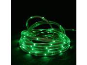 18 Green LED Indoor Outdoor Christmas Linear Tape Lighting White Finish