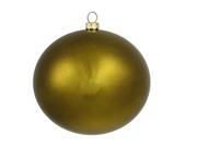 Shatterproof Matte Olive Green Christmas Ball Ornament 6 150mm