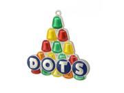 3 Silver Plated Dots Candy Logo Mulit Colored Christmas Tree Ornament with European Crystals