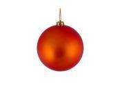 Shatterproof Matte Burnt Orange Christmas Ball Ornament 4 100mm