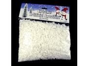 Artificial White Christmas Snowflakes For Decorating 2 ounce 60 gram