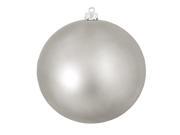 Shatterproof Matte Light Gunmetal Gray UV Resistant Commercial Christmas Ball Ornament 8 200mm