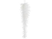 12 Tell a Story White Feather Glittered Icicle Drop Christmas Ornament