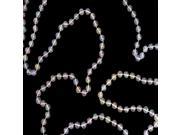 100 Christmas Traditions Clear Iridescent Beaded Christmas Garland Commercial Length
