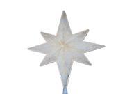 10 Lighted Christmas Star of Bethlehem Tree Topper w Scrolling Clear Lights