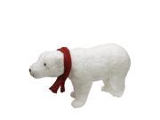 25 Walking Plush White Polar Bear Christmas Decoration