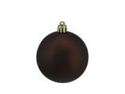 Matte Copper UV Resistant Commercial Drilled Shatterproof Christmas Ball Ornament 2.75 70mm