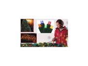 4 x 6 Multi Color Twinkling LED Net Style Tree Trunk Wrap Christmas Lights Green Wire
