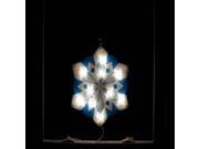 14 Lighted Holographic Snowflake Christmas Window Silhouette Decoration