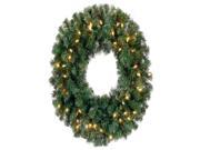 10 Pre Lit Deluxe Windsor Pine Artificial Christmas Wreath Clear Lights