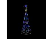 6 White Double Tier Bubble Cone Christmas Tree Lighted Yard Art Decoration Multi Lights