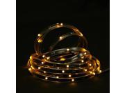 18 Amber LED Indoor Outdoor Christmas Linear Tape Lighting Black Finish