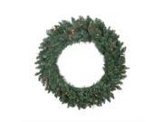 30 Pre lit Traditional Pine Artificial Christmas Wreath Multi Lights