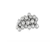 12ct Shiny Silver Splendor Shatterproof Christmas Ball Ornaments 4 100mm