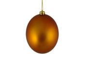 Matte Burnt Orange Shatterproof Christmas Ball Ornament 6 150mm