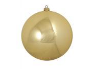 Shiny Vegas Gold Commercial Shatterproof Christmas Ball Ornament 10 250mm