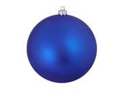 Matte Lavish Blue Commercial Shatterproof Christmas Ball Ornament 10 250mm