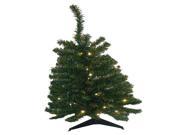 3 Pre Lit LED Natural Two Tone Pine Artificial Christmas Tree Clear Lights