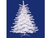 7.5 Pre Lit Crystal White Medium Artificial Christmas Tree Multi Lights