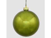 Shiny Olive Green Commercial Shatterproof Christmas Ball Ornament 6 150mm