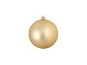 Shatterproof Matte Champagne Gold UV Resistant Commercial Christmas Ball Ornament 8 200mm