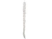 34 Winter Light Embellished White Glittered Icicle Drop Christmas Ornament