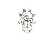 42 Pre Lit Multi Color LED Animotion Snowman with Gifts Christmas Yard Art Decoration