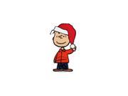 8 Peanuts Linus Wearing Santa Hat Jelz Christmas Window Cling