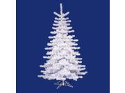 9 Pre lit Crystal White Artificial Christmas Tree Clear Lights