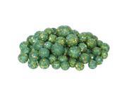 60ct Lake Green Sequin and Glitter Christmas Ball Decorations 0.8 1.25