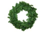 36 Battery Operated Canadian Pine Artificial Christmas Wreath Clear LED Lights