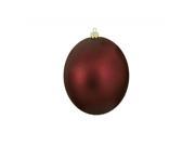 Matte Burgundy Red Shatterproof Christmas Ball Ornament 8 200mm
