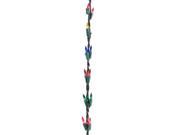 9 Christmas Light Garland with 100 Multi Color Shimmering Mini Lights Green Wire