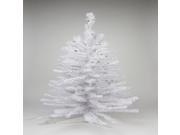 2 Pre lit White Iridescent Pine Artificial Christmas Tree Green Lights