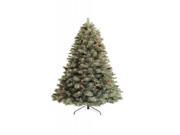 7.5 Pre Lit Frosted Arctic Mist Medium Artificial Christmas Tree Clear Lights