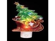 7.5 Sleight with Christmas Tree and Presents Decorative Christmas LED Night Light