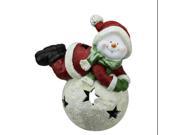 15 Red and Green Snowman and Snowball Christmas Tea Light Candle Holder