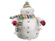 15 Cupcake Heaven Chubby Snowman with Ornaments Strand Christmas Table Figure