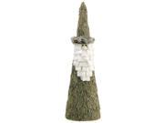 20 Country Cabin Rustic Brown and White Sisal Santa Claus Decorative Table Top Figure