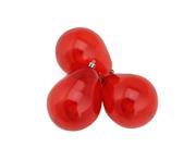 3ct Red Transparent Teardrop Shaped Shatterproof Christmas Ornaments 4.75 120mm