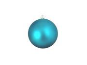 Shatterproof Matte Turquoise Blue UV Resistant Commercial Christmas Ball Ornament 8 200mm
